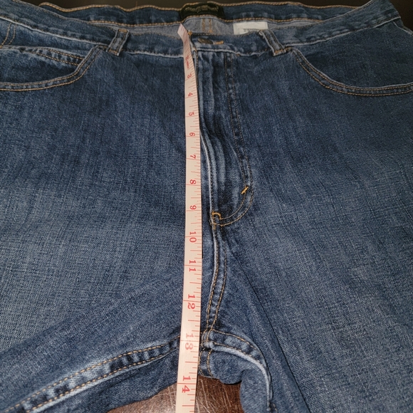 Denim Cargo Carpenter Relax Fit Eddie Bauer Dad Shorts Size 38 - Picture 6 of 8